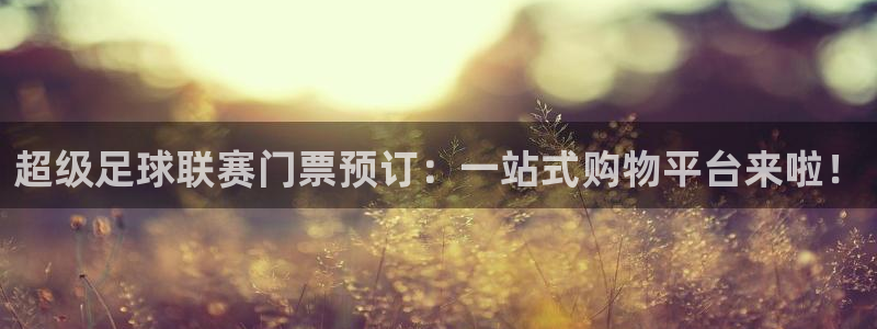  678体育：超级足球联赛门票预订：一站式购物平台来啦！